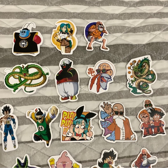 Dragon Ball Z Random Stickers Lot of 71 - Picture 4 of 11